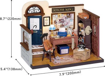 Robotime Moses Detective Agency DIY Houten Modelbouw, Verzenden, Nieuw