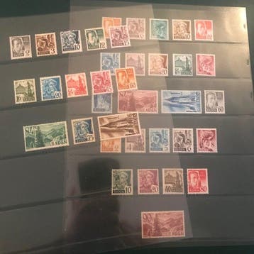 Baden - Franse zone 1947/1948 - Twee jaargangen met oa, Gestempeld