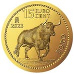 Spanje. 2023 1/10 oz €0.15 Euro Cent Spanish Toro Bull Gold
