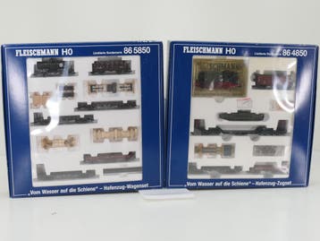 Schaal H0 Fleischmann NEW OLD STOCK COMPLETE SET 86 5850..., Gelijkstroom, Fleischmann, Overige typen, Nieuw