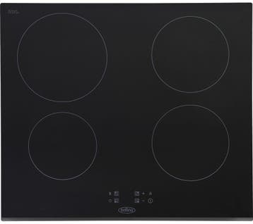 Belling BEL IHT603 BLK Inbouw Inductie kookplaat 59x52 4pits, Nieuw, Inbouw, Inductie, 4 kookzones