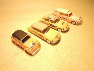 Norev 1:43 - Modelauto (4) - Citroën DS en Volkswagen Kever, Hobby en Vrije tijd, Modelauto's | 1:5 tot 1:12, Nieuw