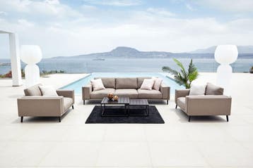 Flow. Doozy sofa set XL taupe chiné |, Ophalen of Verzenden, Nieuw