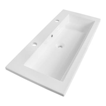 Brauer Solar Slim Wastafel - 100 cm - met 1 Spoelbak en 2, Ophalen of Verzenden, Nieuw