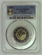 2 € commémorative Andorre Andorra 2 Euro 2018 70 jahre vo, Verzenden