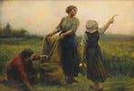 Jules Breton (1827-1906), Kring van - Spigolatrici