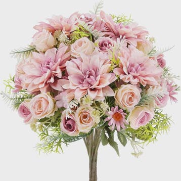 Kunstboeket Rozen, Dahlia's & Hydrangea's - Decoratie voor H, Huis en Inrichting, Verzenden, Nieuw
