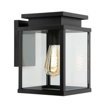 Leicester Muurlamp Zwart Buitenverlichting Strak &amp; moder, Verzenden, Wandlamp, 50 tot 250 watt, Nieuw