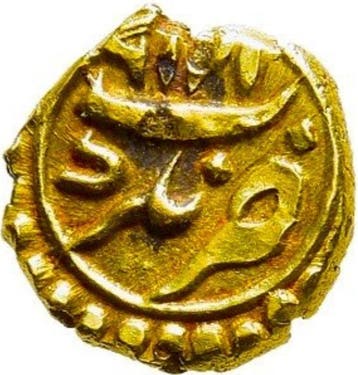 India, Prinselijke Staat. Gold Fanam 16th - 18th Century, Postzegels en Munten, Munten | Azië