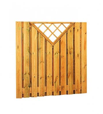 Schutting Tuinscherm grenen 21-p 17mm 180x180cm recht trelli, 1 tot 2 meter, Minder dan 3 meter, Nieuw, Ophalen of Verzenden