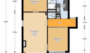 Te Huur 3 Kamer Appartement Generaal S.H. Spoorstraat In Dor, Dordrecht, Direct bij eigenaar, Appartement, Zuid-Holland