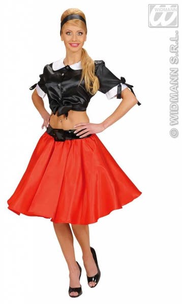 Satijnen rokje met petticoat rood, Ophalen of Verzenden, Nieuw