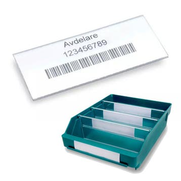 Label incl. Labelhouder STEMO 135x30 mm, Verzenden