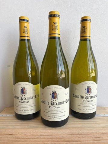 2021 Jean-Paul & Benoît Droin Vaillons - Chablis 1er Cru -, Nieuw