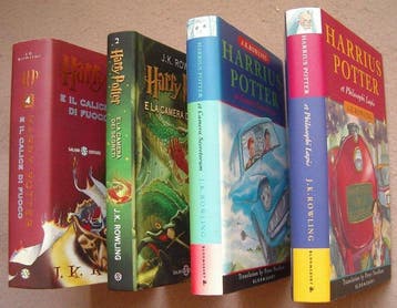 J.K. Rowling - Harry Potter: Two Italian + Two Latin