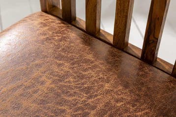 Stevige stoel MAKASSAR Sheesham eetkamerstoel gestoffeerd in, Huis en Inrichting, Stoelen, Ophalen of Verzenden, Nieuw