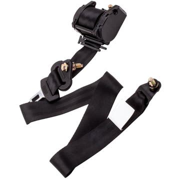 Diagonal Car Seat Belt 3 Point Black, Verzenden, Nieuw, Seat