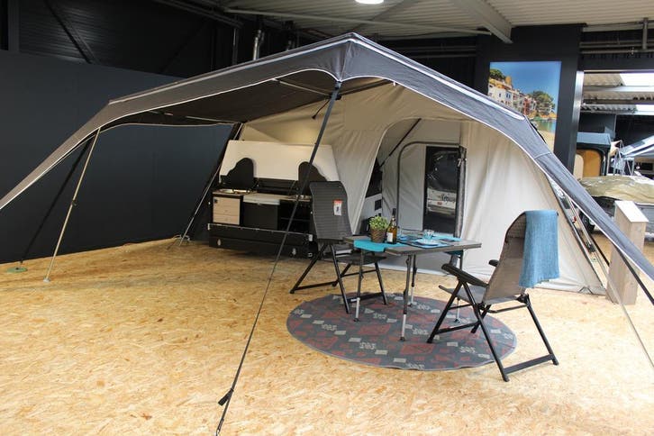 Raclet Panama Up GL en Compact, Caravans en Kamperen, Vouwwagens, Grijs, tot en met 4, Raclet, Ophalen