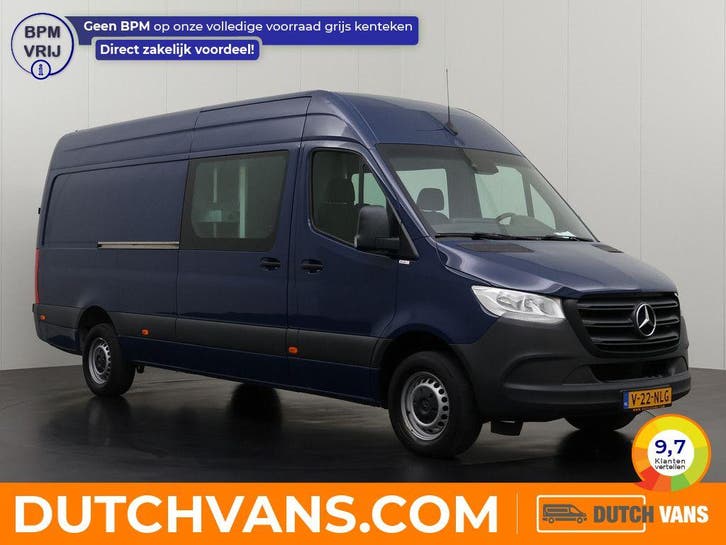 Mercedes-Benz Sprinter 319CDI Dubbele-cabine 2020 L3 H2, Auto's, Bestelauto's, Dealer onderhouden, Te koop, Handgeschakeld, BTW verrekenbaar