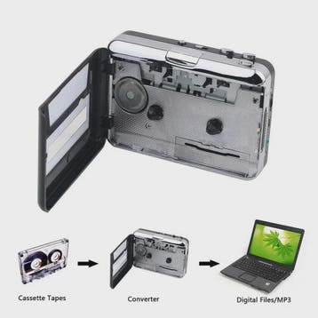 USB Cassette naar MP3 Converter & Speler - Behoud je Muziekc, Verzenden
