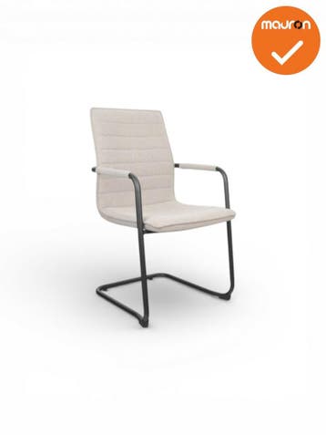 Jarvis luxe vintage sledestoel - Denver stoffering -  sta..., Vergader- of Presentatieruimte, Ophalen of Verzenden, Nieuw zonder verpakking