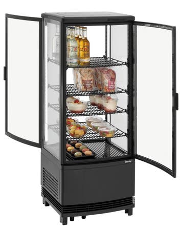 Bartscher Mini-koelvitrine | 98L | 4 Niveaus | Led | 425x425, Ophalen of Verzenden, Nieuw