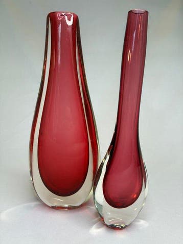 Murano (attr.) - Vaas (2) - Sommerso - Glas