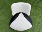 Leolux Pallone fauteuil zwart/wit leren design relax stoel, Zo goed als nieuw, Leer, Design