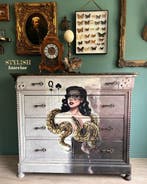 Stylish Interior - Ladekast - Hout - Queen of Spades, Antiek en Kunst