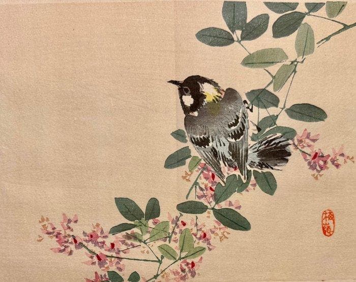 Chickadee - Kno Bairei (1844-1895) - Japan - Meiji periode, Antiek en Kunst, Antiek | Overige Antiek