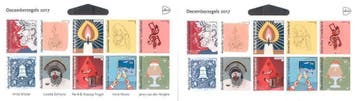 Decemberzegels 2017 bovenste helft postfris SCHAARS !!!!, Postzegels en Munten, Postzegels | Nederland, Ophalen of Verzenden, Na 1940