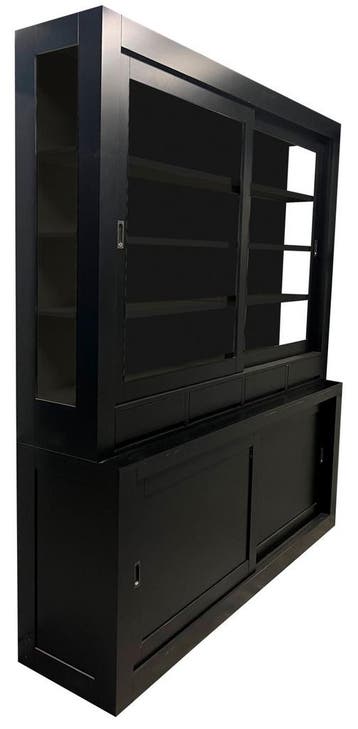 Buffetkast zwart - zwart Terborg XL soft close 220 x 240cm, Huis en Inrichting, Ophalen of Verzenden, Nieuw