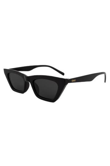 KIMU® Cat Eye Smal Zonnebril Zwart Montuur Kunststof Zwarte, Hobby en Vrije tijd, Feestartikelen, Ophalen of Verzenden, Nieuw