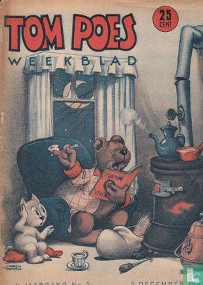 Bas en van der Pluim - Tom Poes weekblad 2 - 1947, Eén stripboek, Verzenden, Gelezen, Godhelp, Frits, Klooster, Ben van 't, Kresse, Hans G., Lensen, Wim, Mooij van Wieringen, Wim de, Ringrose, James, Sprenger, Henk, Toonder Studio's, Toonder, Margje, Toonder, Marten.