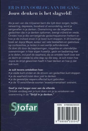 Strijd in je denken 9789068230543 Joyce Meyer, Boeken, Verzenden, Zo goed als nieuw, Joyce Meyer