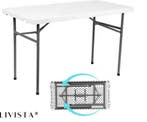 2dekans | Livista® Klaptafel - Inklapbare Tafel - 120 x 60, Huis en Inrichting, Tafels | Eettafels, Ophalen of Verzenden, Zo goed als nieuw