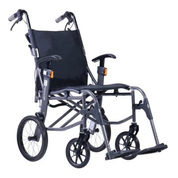 Excel 9.9 lichtgewicht transport rolstoel GRIJS, Diversen, Rolstoelen, Ophalen of Verzenden, Nieuw