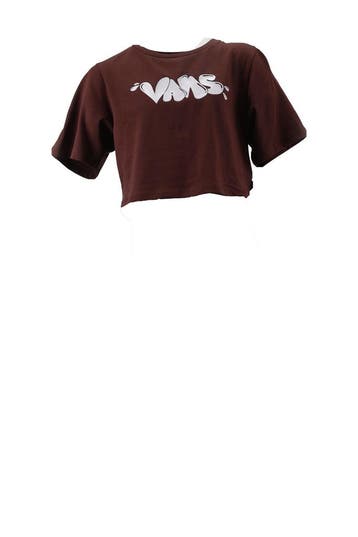 Vans T-shirt in maat XS Bruin, Kleding | Dames, Vans, Verzenden, Zo goed als nieuw, Bruin