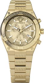 Versace VESO01424 Sporty Greca chronograaf horloge 46 mm, Overige merken, Staal, Verzenden, Polshorloge