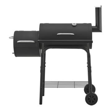 Smoker barbecue Arielli 115x110x64 cm zwart casa.pro, Verzenden, Nieuw