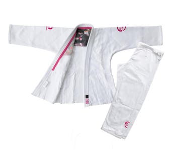 Nihon Meiyo 2.0  judopak dames | Wit / Roze (Maat: 160), Verzenden, Nieuw, Judo, Vechtsportpak
