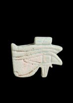 Oude Egypte, late periode Faience Wedjat Amulet (Zonder