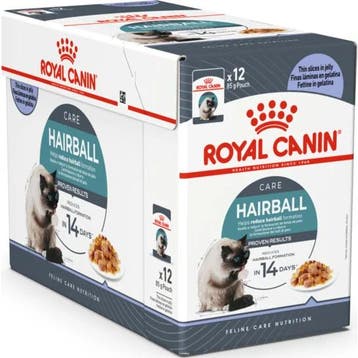 48x Royal Canin Hairball Care Jelly Kattenvoer Nat 85 gr, Verzenden, Kat