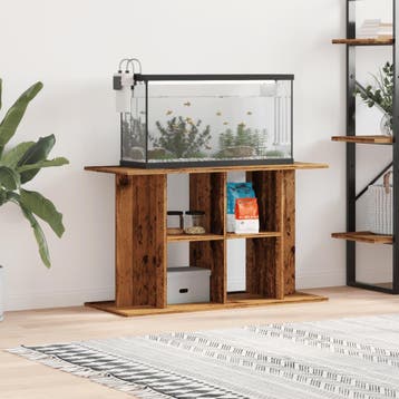 vidaXL Aquariumstandaard 100x40x60 cm bewerkt hout oud, Verzenden, Nieuw