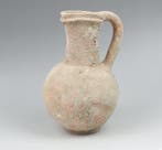 Bronstijd Aardewerk GIGANTISCHE kruik met klaverbladvormige