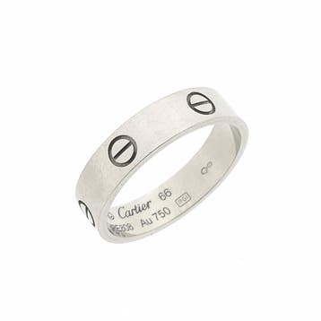 Witgouden ring; Cartier, Gebruikt, 20 of groter, Ophalen of Verzenden, Dame of Heer