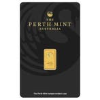 1 gram - Goud - 1g Gold Bar Perth Mint - Verzegeld en met