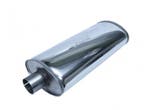 Demper 63mm ovaal 220/140mm 500mm lang RVS Simons Heavy, Ophalen of Verzenden, Nieuw
