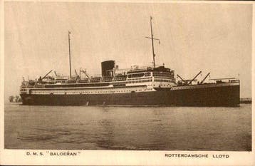 Schepen/ boten - Ansichtkaart (156) - 1900-1999, Gelopen
