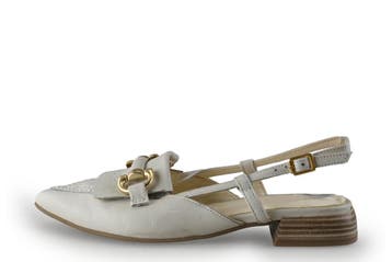 Manfield Slingbacks in maat 38 Wit, Verzenden, Wit, Manfield, Gedragen
